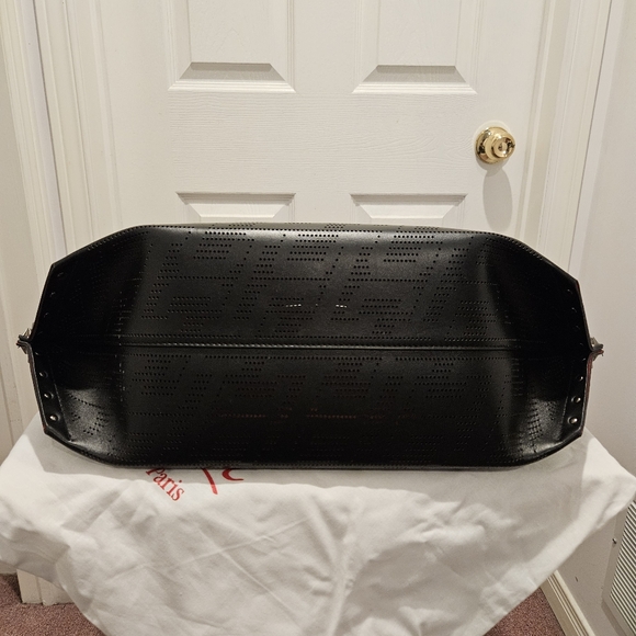 CHRISTIAN LOUBOUTIN Cabalou Perforated Laser Cut Leather Tote Bag - Picture 3 of 8